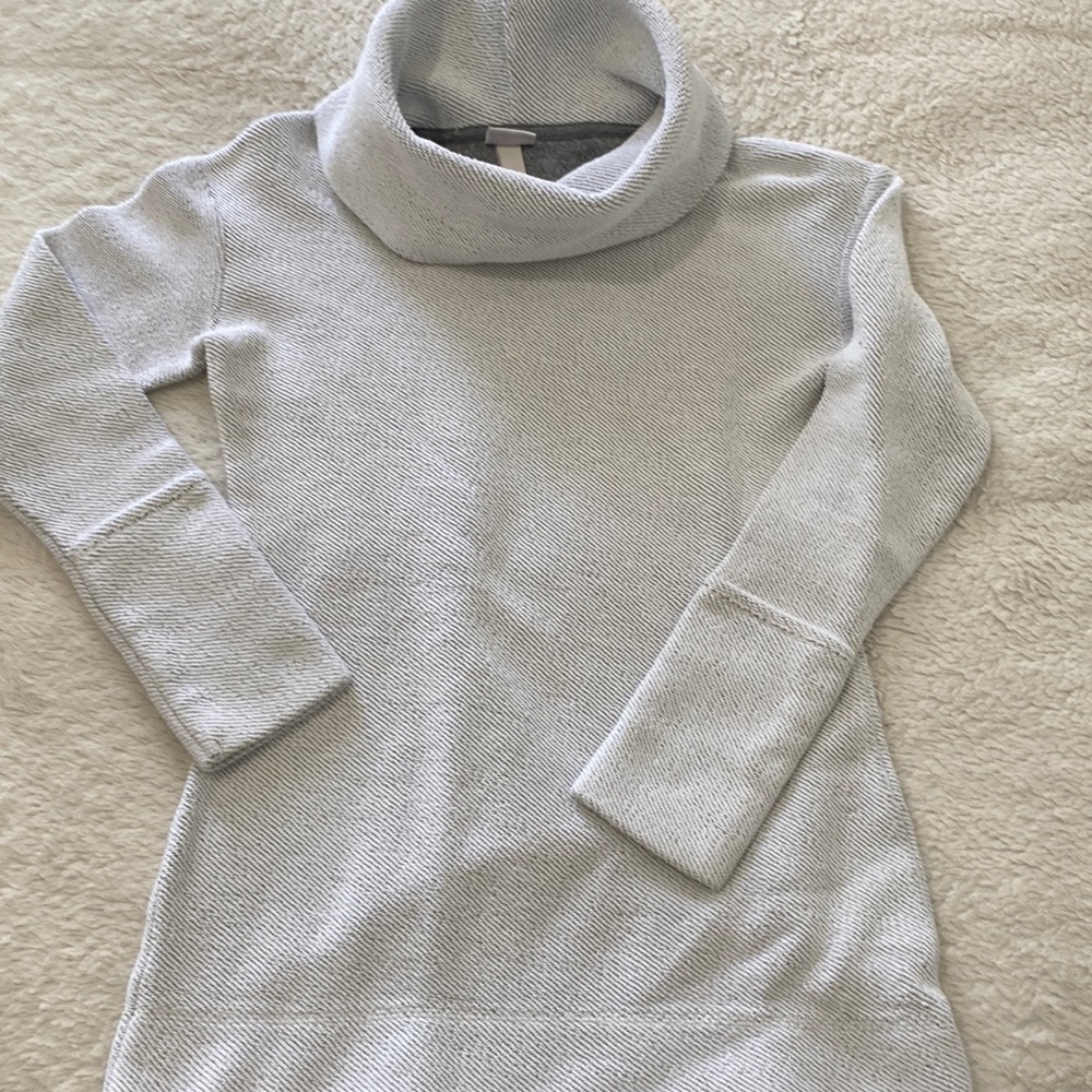 Cowl neck sweater light grey size S